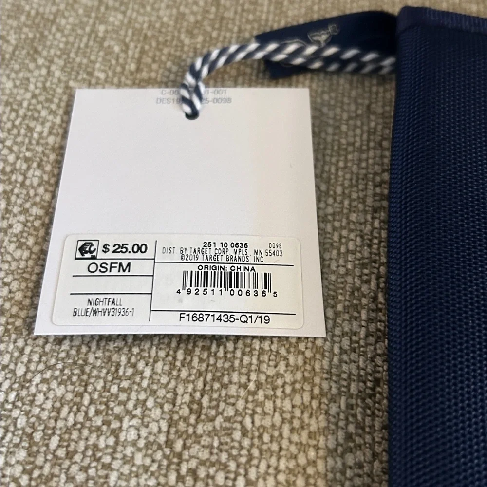 Vineyard Vines Black and Blue Trifold Wallet